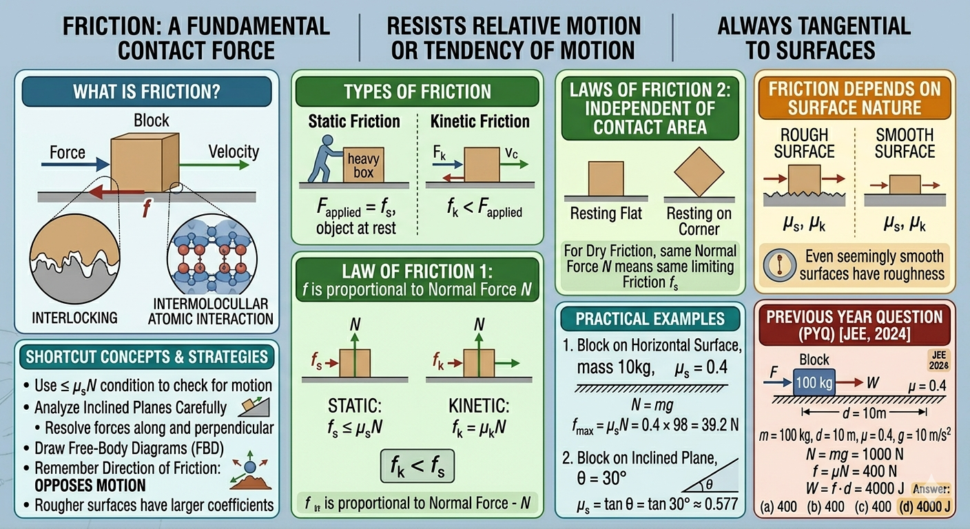 Laws of Friction Illustration