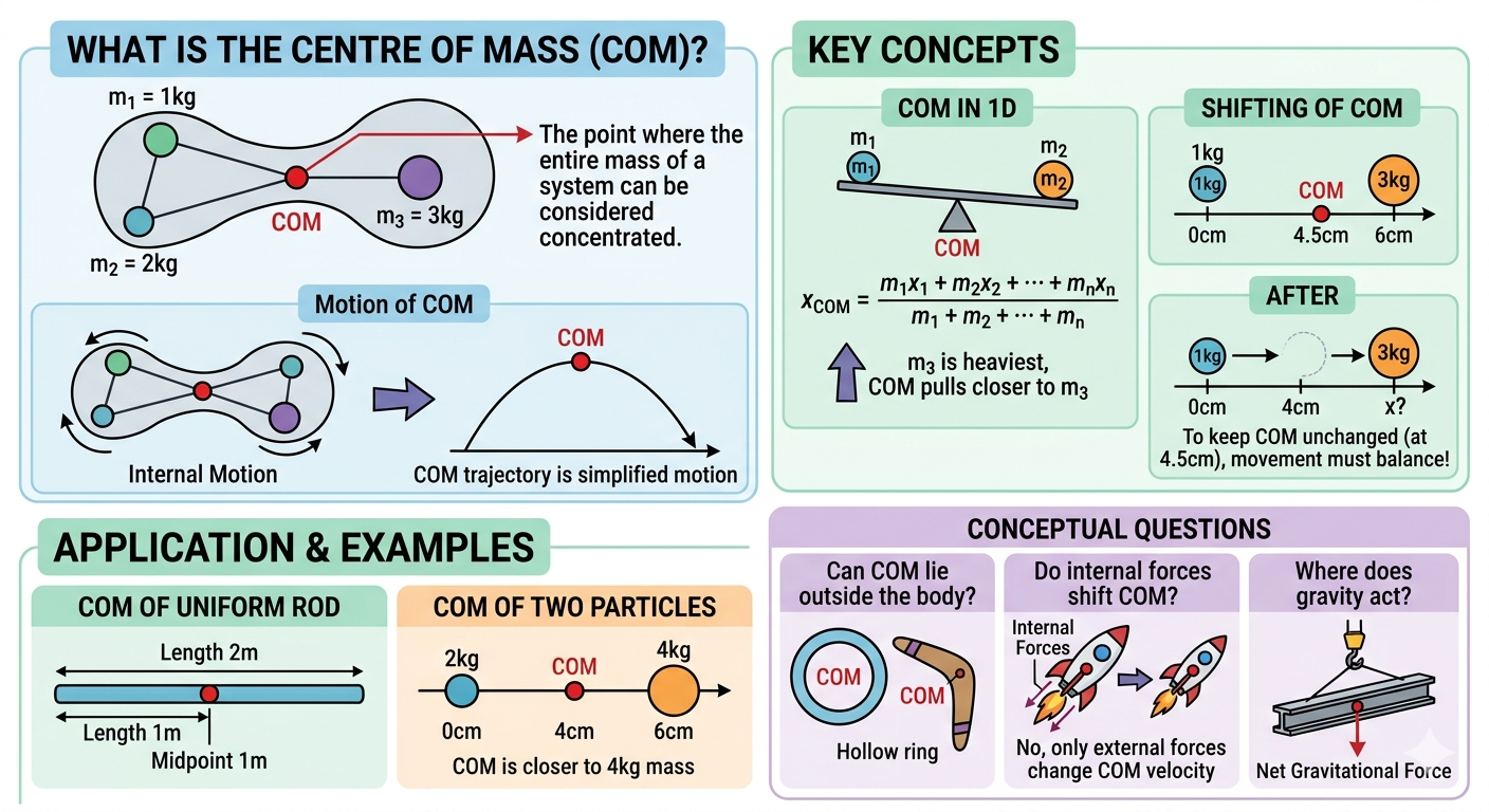 System of Particles Illustration