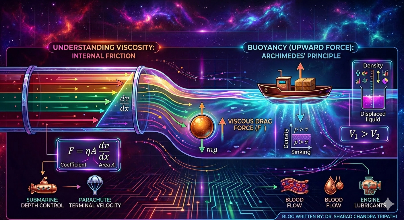Viscosity and Buoyancy Illustration